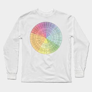 Wheel Of Emotions Long Sleeve T-Shirt